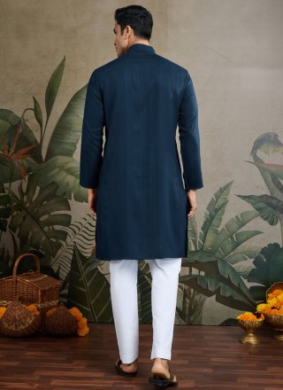 Rayon Kurta Mens Wear In Blue and Teal Color