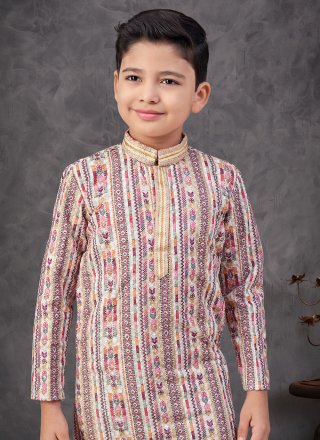 Rayon Kurta Pyjama In Multi Colour
