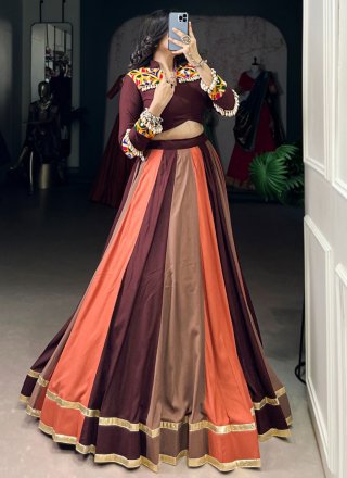 Rayon Readymade Lehenga Choli In Multi Colour