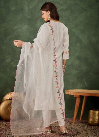 Rayon Salwar Suit with Embroidered Work