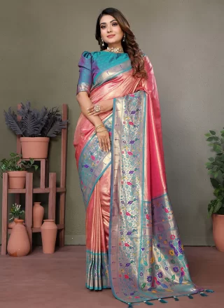 Buy Sea Green Resham Classic Saree : 269128 -
