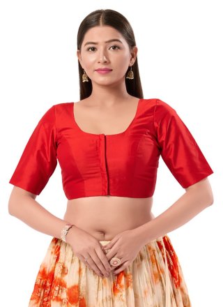 Red Brocade Designer Blouse