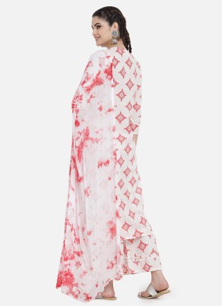 Red Cotton Salwar Suit