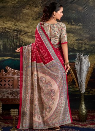 Red Silk Traditional Saree
