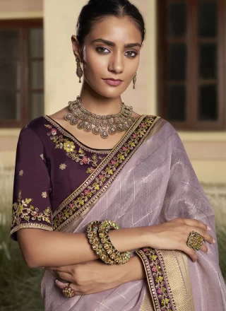 Royal Purple Cotton Classic Saree