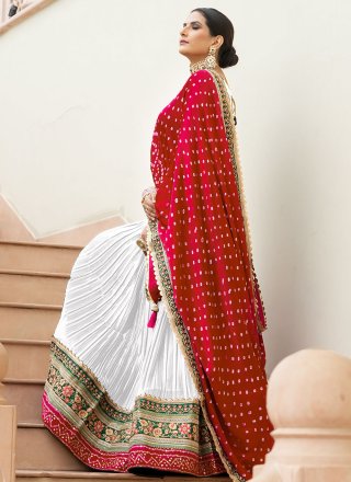 Satin A - Line Lehenga Choli with Fancy and Lace Work
