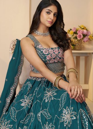 Satin Silk Lehenga Choli In Morpeach Color
