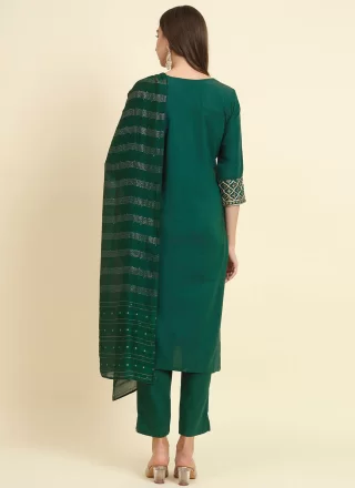 Silk Blend Readymade Style with Embroidered Work