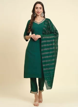 Silk Blend Readymade Style with Embroidered Work