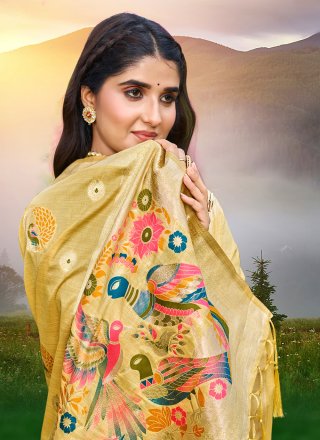 Silk Classic Saree with Meena Work