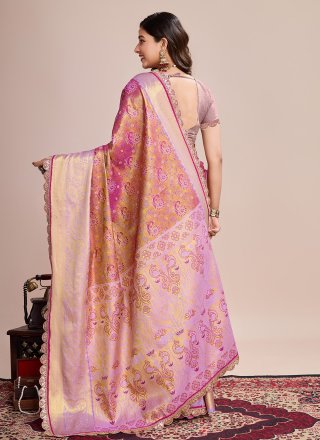 Silk Classic Saree with Woven Work