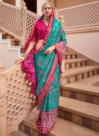 Silk Contemporary Saree In Blue