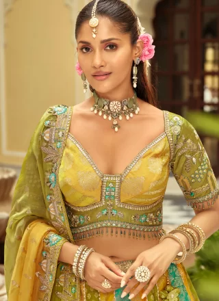 Silk Lehenga Choli In Multi Colour