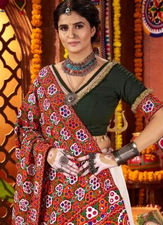 Silk Readymade Lehenga Choli In White Colour