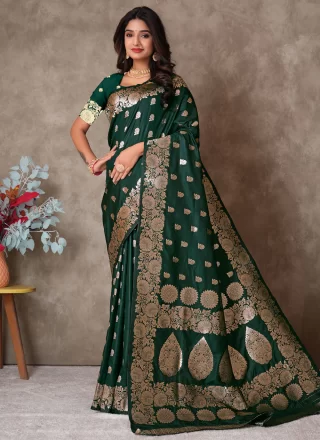 Silk Traditional Saree In Green