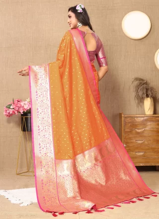 Silk Trendy Saree with Jacquard Work