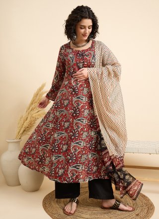 Stunning Multi Colour Chanderi Salwar Suit