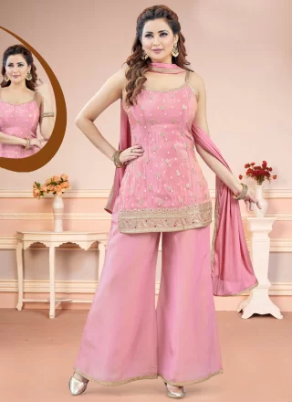 Subtle Pink Silk Salwar Suit