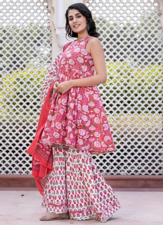 Sunshine Pink Cotton Readymade Style