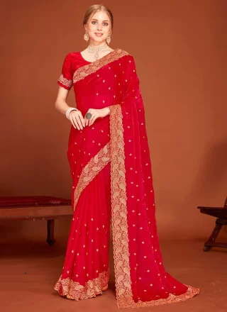 Tantalizing Rani Fandy Trendy Saree