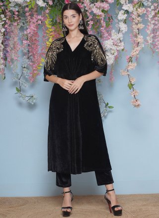 Velvet Gown In Black