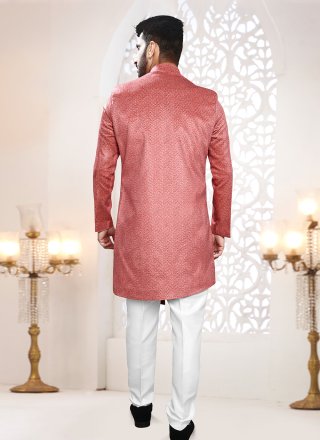 Velvet Indo Western In Pink