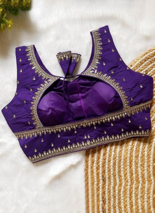 Violet Silk Blouse 