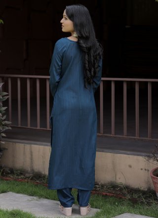 Viscose Salwar Suit In Blue