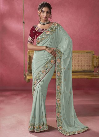 Buy Jacquard Woven Designer Traditional Saree Online : 138433 -