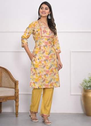 White Chanderi Designer Kurti 