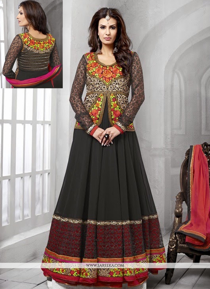 black suit golden salwar