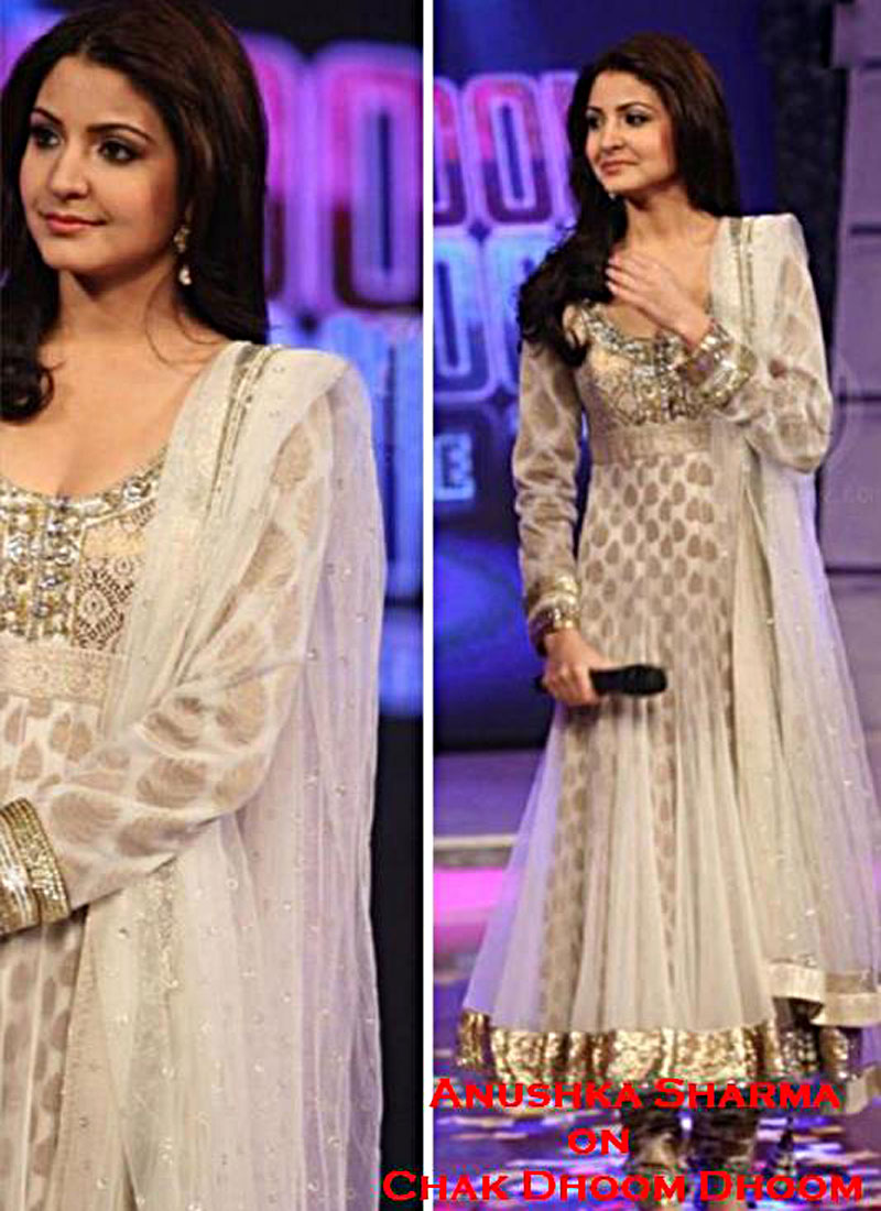 Anushka Sharma Apsara Award Velvet Saree Bollywood Replica - Santana  Fashion - 67006
