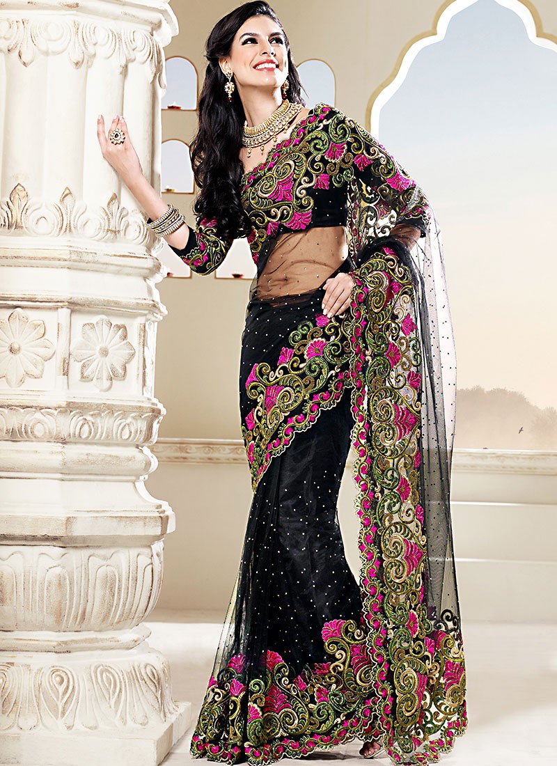 Net ki party sale wear saree