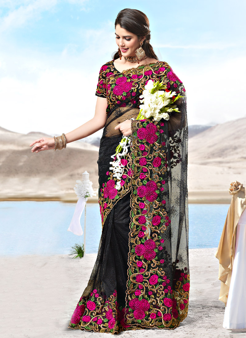 VISHAL PRINTS PRESENT VANAJA 46665-46670 FANCY RESHAM WORK SAREE CATALOG  WHOLESALER AND EXPORTER IN SURAT