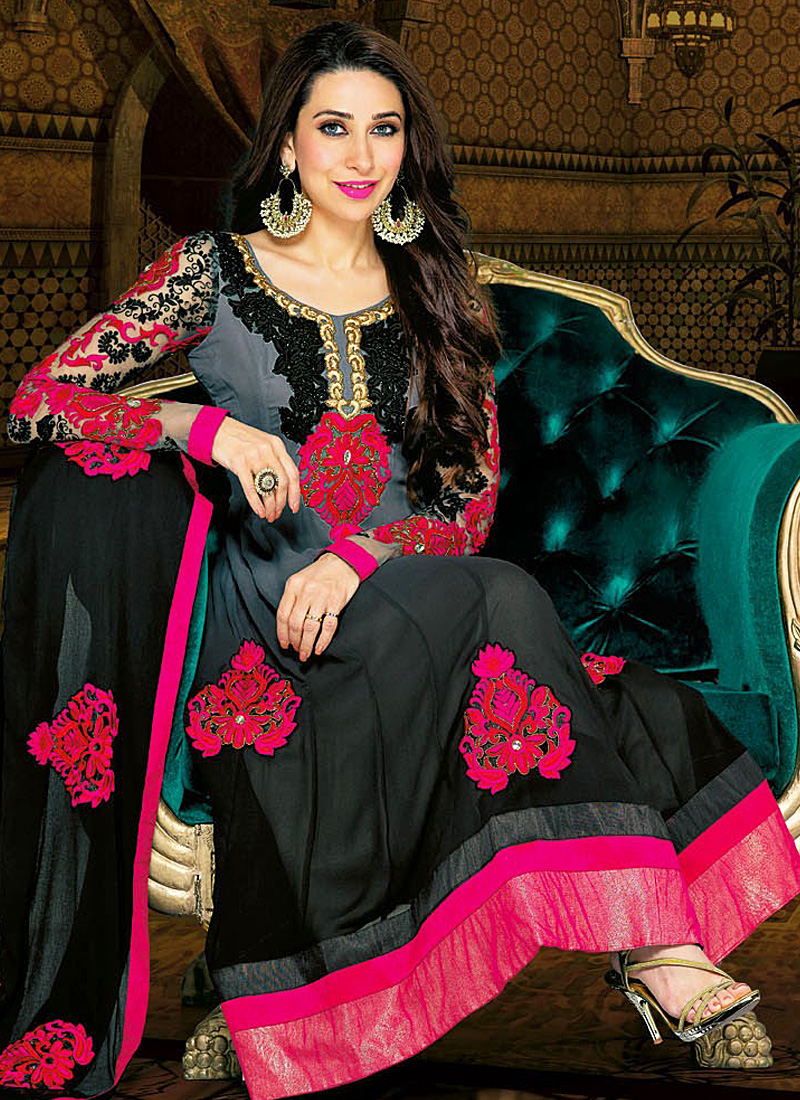 black pink salwar suit