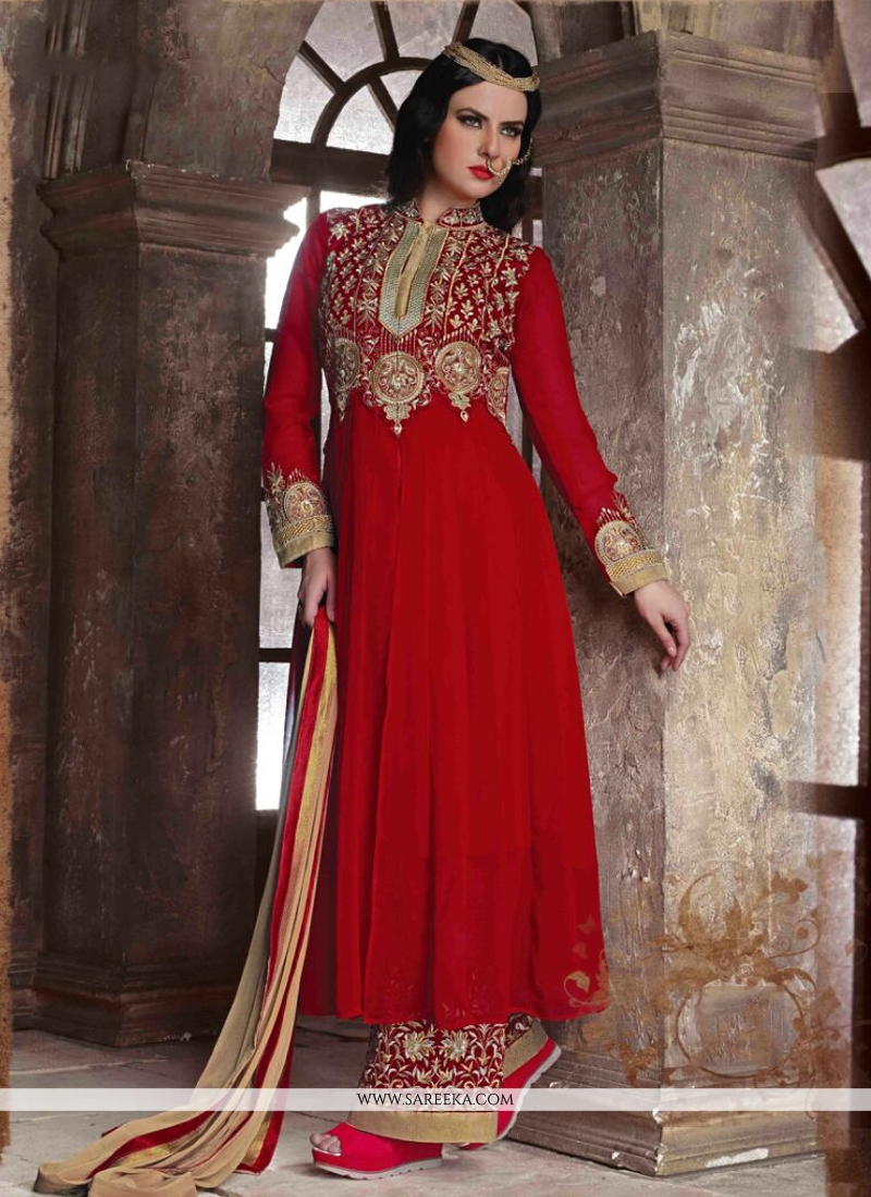 black and red pakistani suit