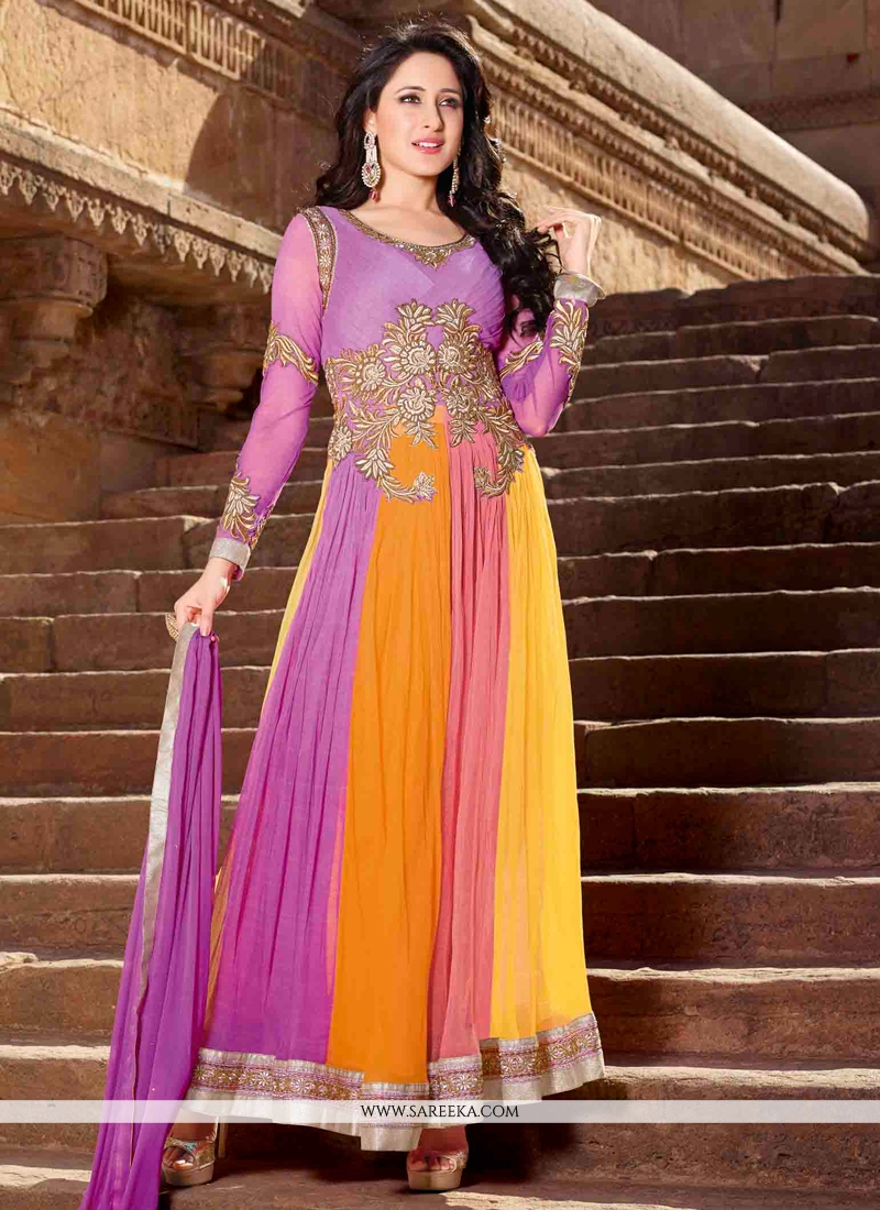 net anarkali suits