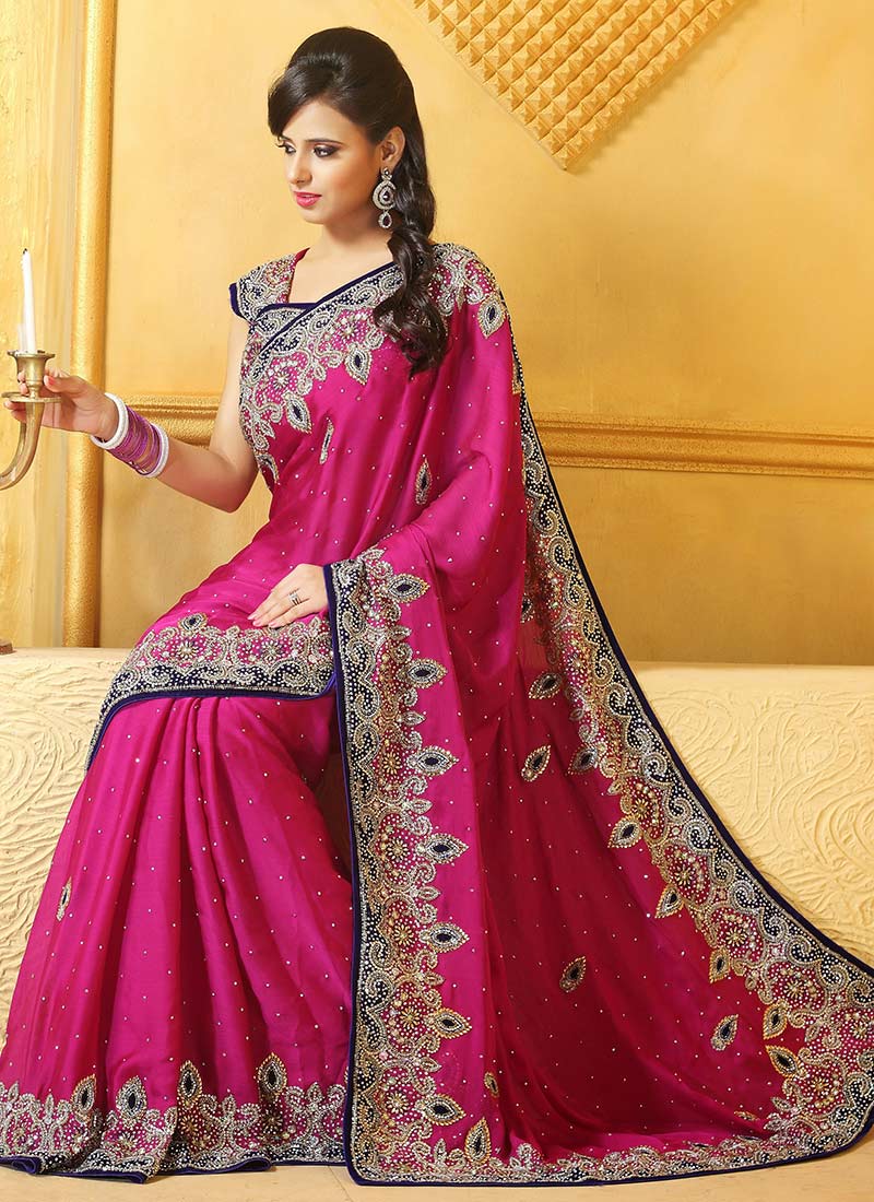 satin saree gown