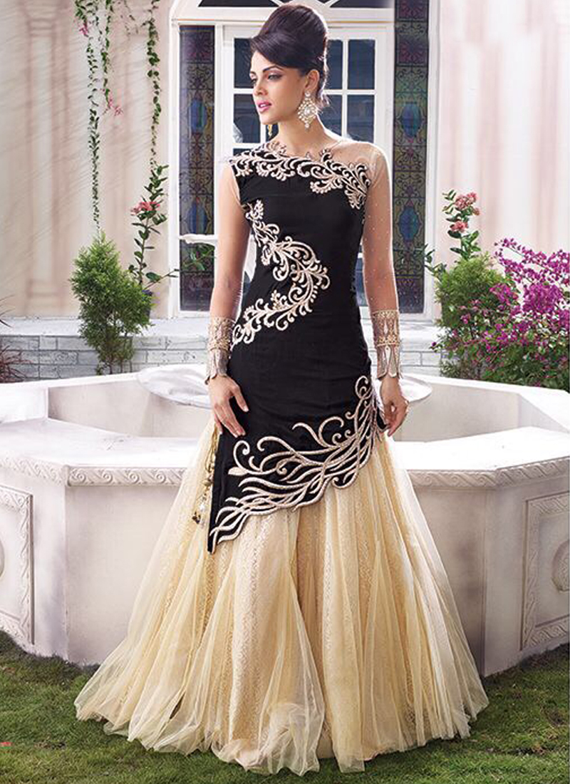 black color lehenga choli