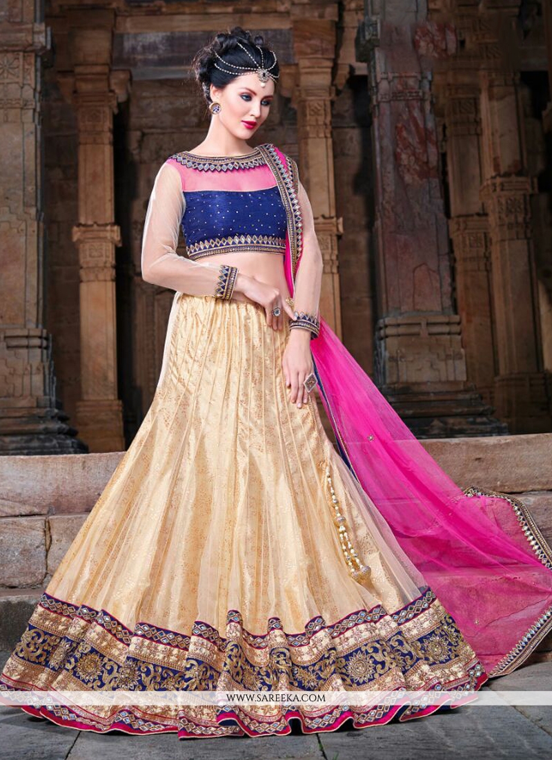 Patch Border Work A Line Lehenga Choli 