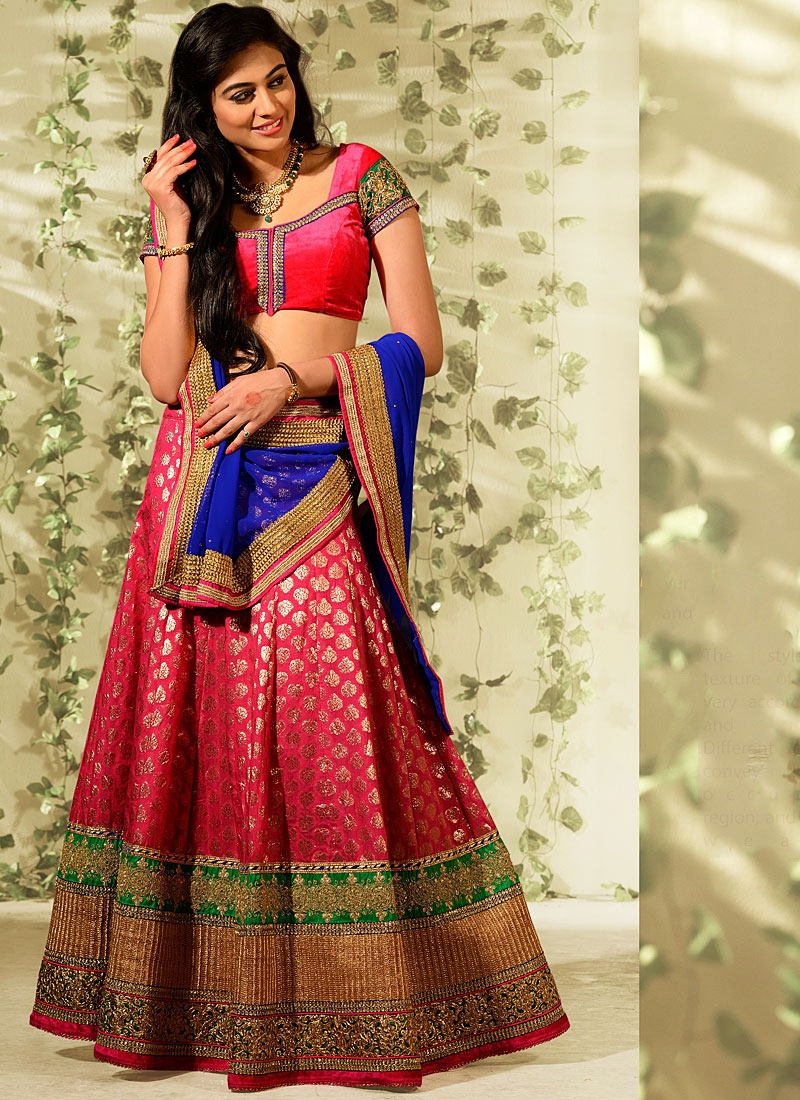 hot pink lehenga choli
