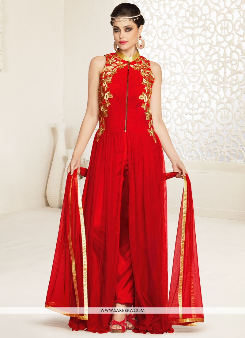 zari work designer punjabi suit