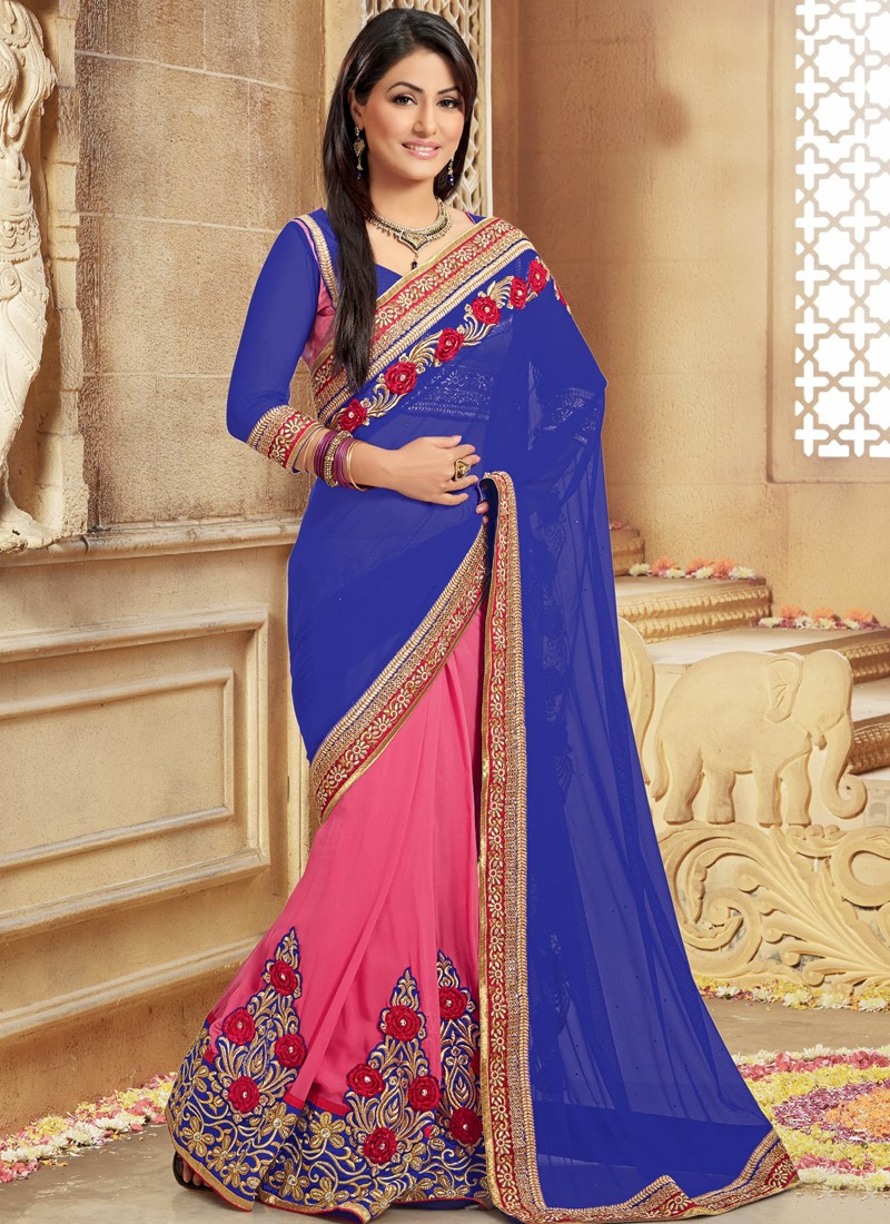 Blue & Multi Coloured Premium Kanjiveram Silk with Pure Zari Work Woma –  Royskart