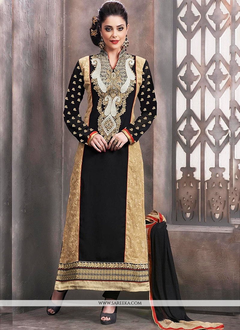 black churidar designs