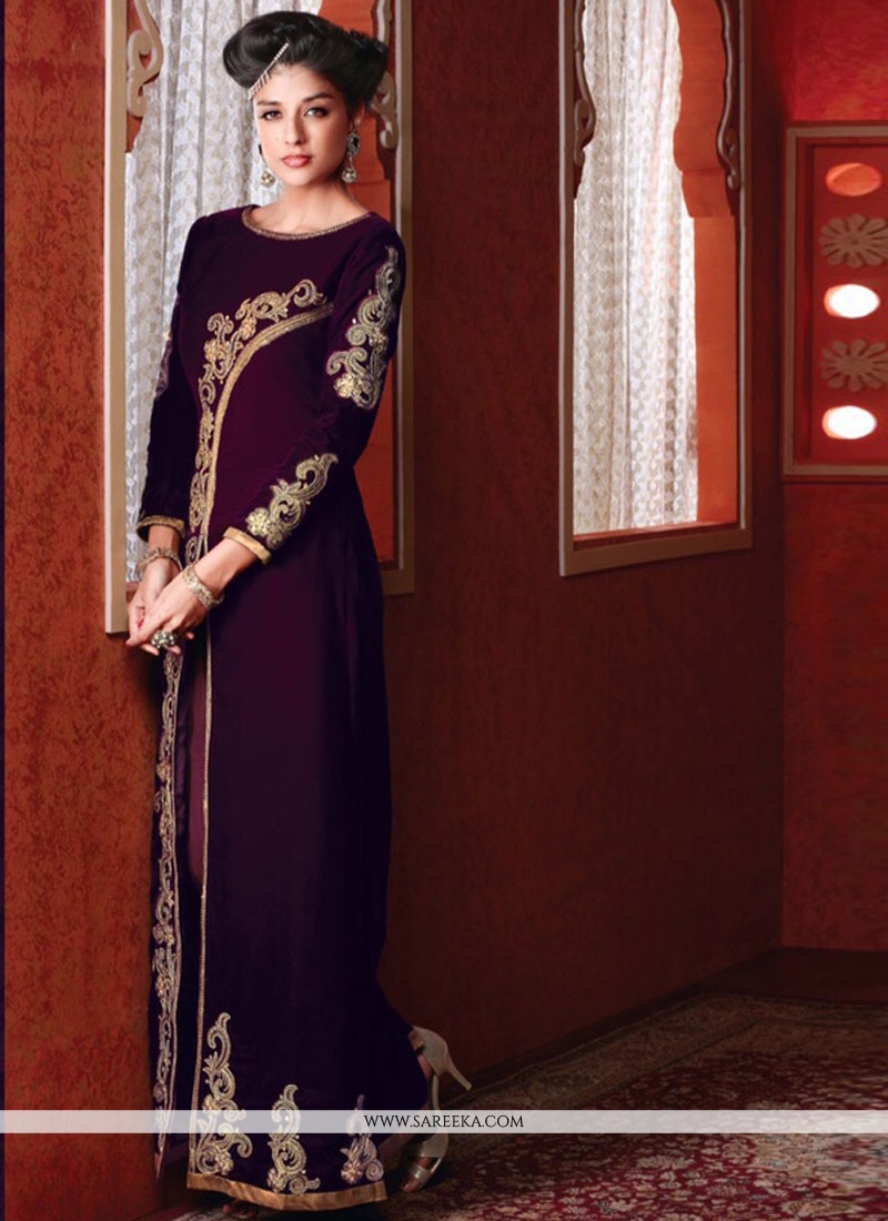 zari work designer punjabi suit