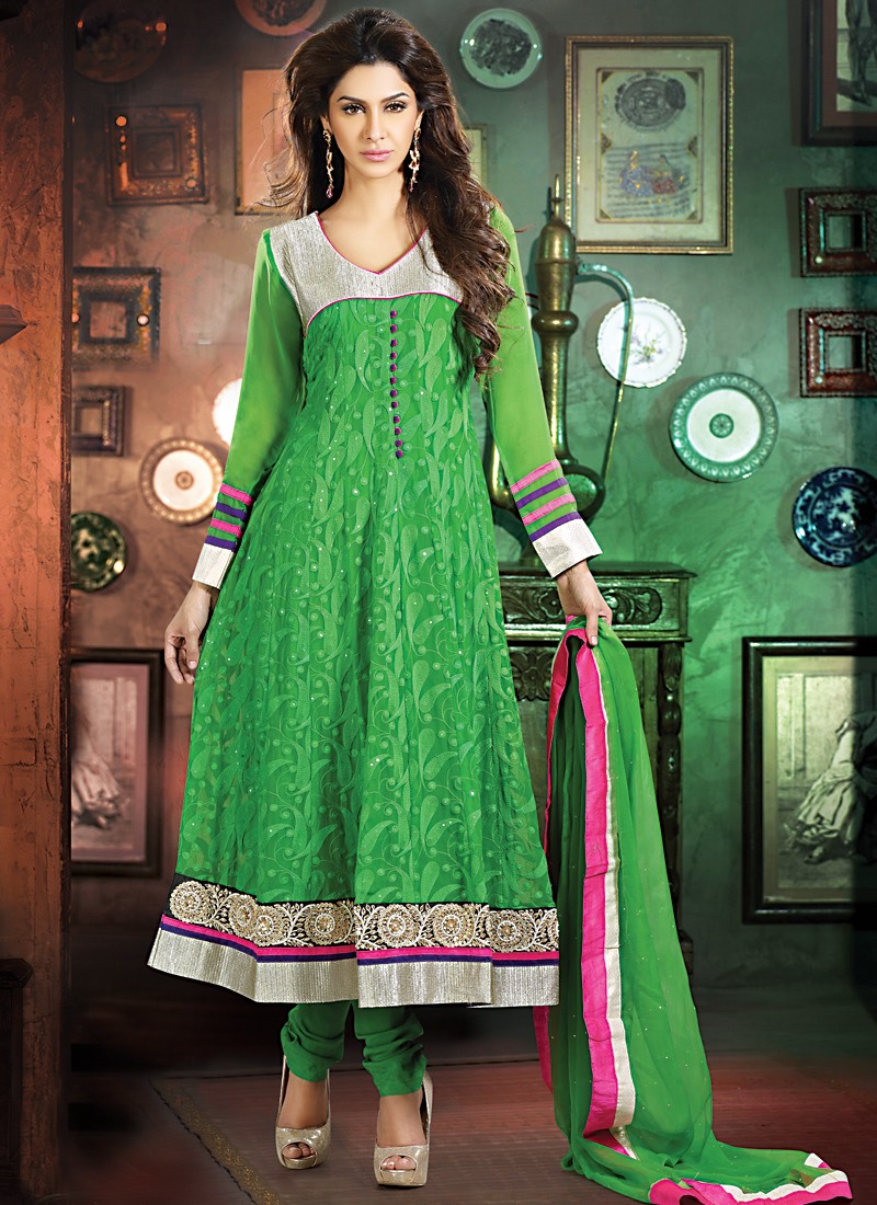 Green Salwar Kameez