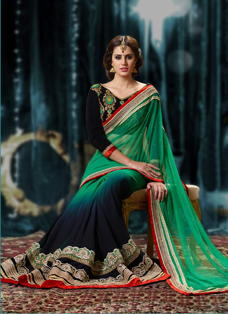 Buy Green Black Bengal Handloom Saree Silk Cotton Saree Saree With Blouse  Indian Saree Gift for Her Saree for Women Online in India - Etsy
