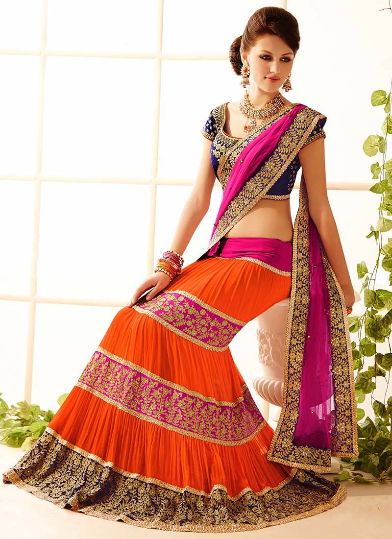 Ready to ship | Lehenga Style Party Wear Saris and Lehenga Style Partywear Sarees  online shopping
