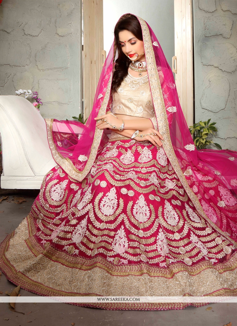 hot pink lehenga choli