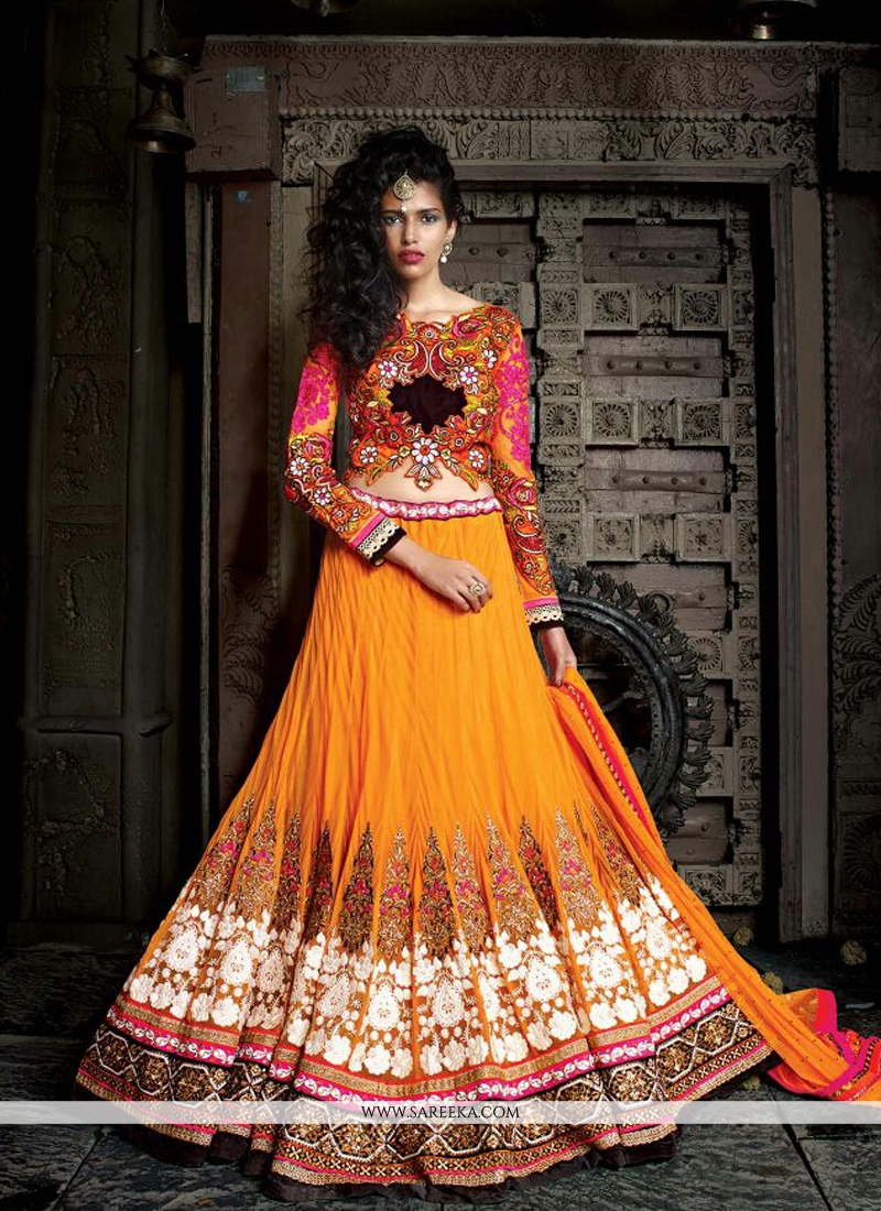 lehenga choli net mein